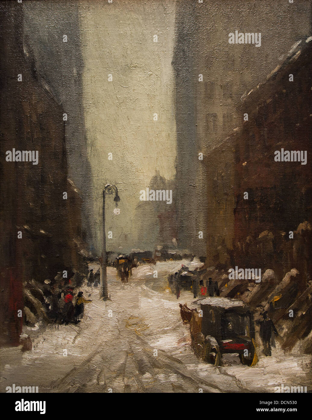 20e siècle - la neige à New-York - Robert Henri (1902) Philippe Sauvan-Magnet / Active Museum Banque D'Images