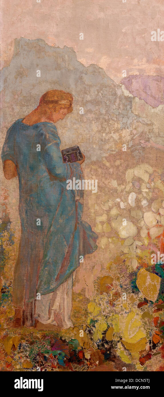 20e siècle - Pandora - Odilon Redon (1910) Philippe Sauvan-Magnet / Active Museum Banque D'Images