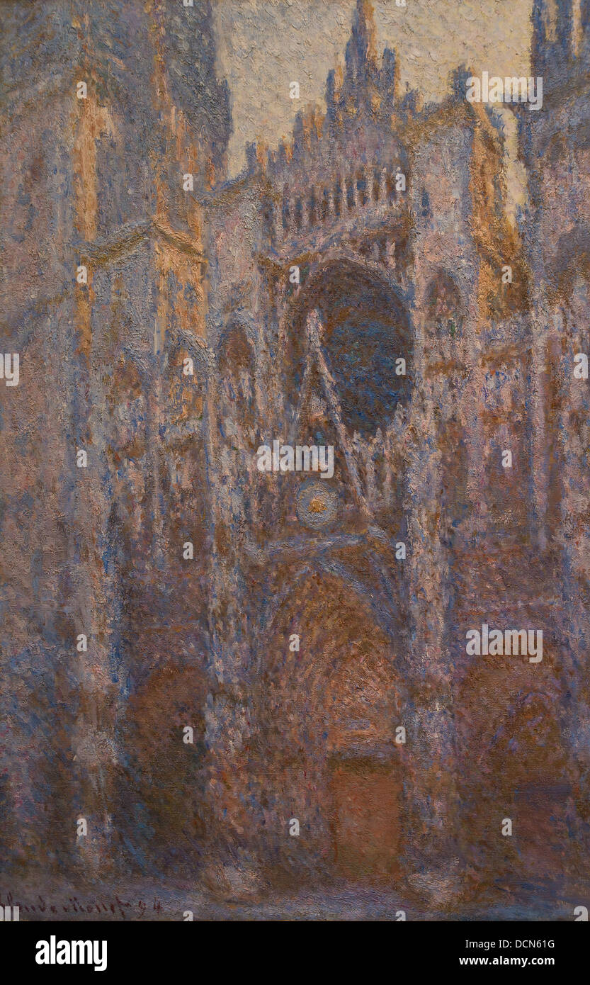 19ème siècle - La Cathédrale de Rouen, façade ouest - Claude Monet (1894) Philippe Sauvan-Magnet / Active Museum Banque D'Images