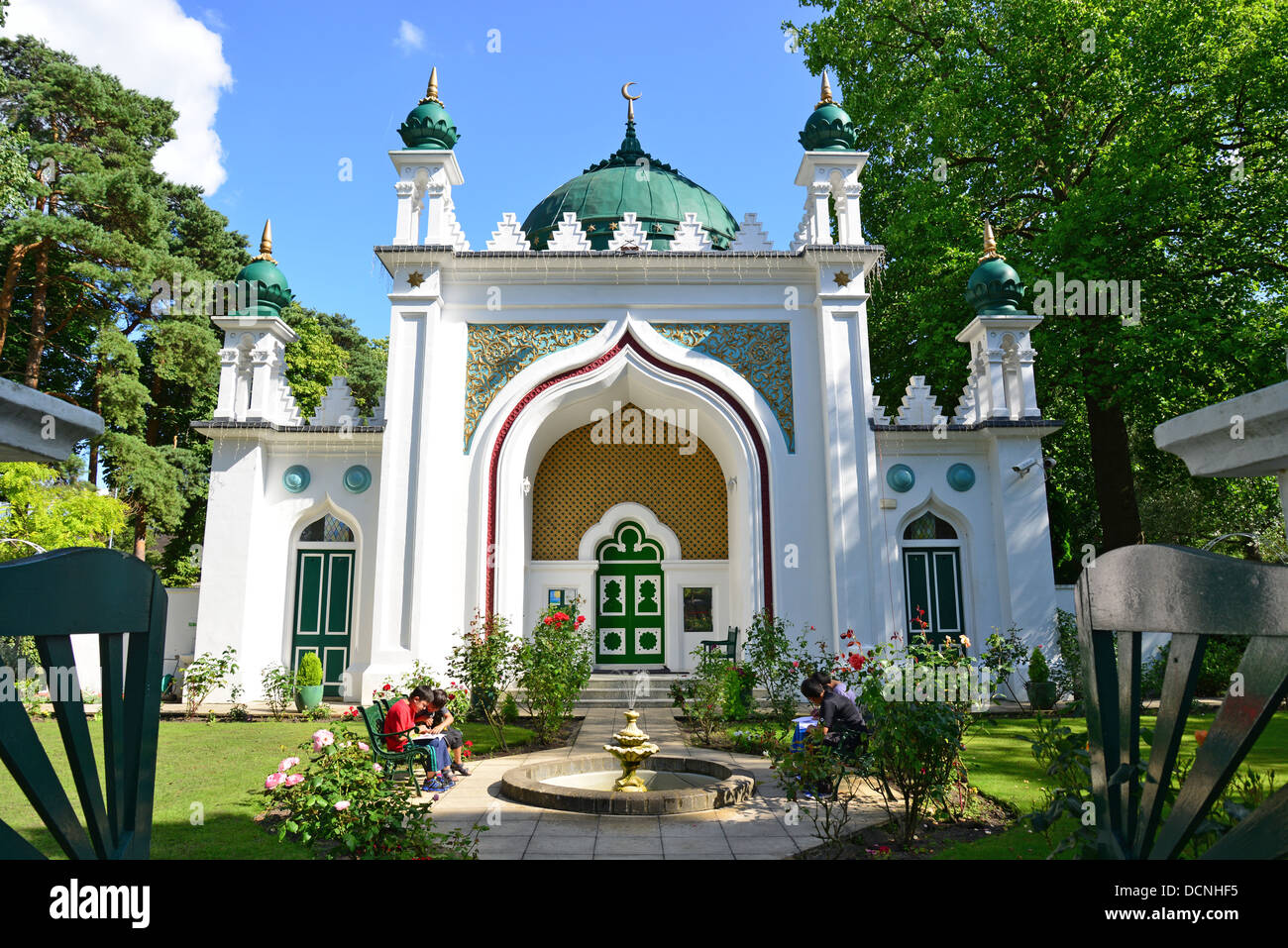 Le 19ème siècle, la Mosquée Shah Jahan, Oriental Road, Woking, Surrey, Angleterre, Royaume-Uni Banque D'Images