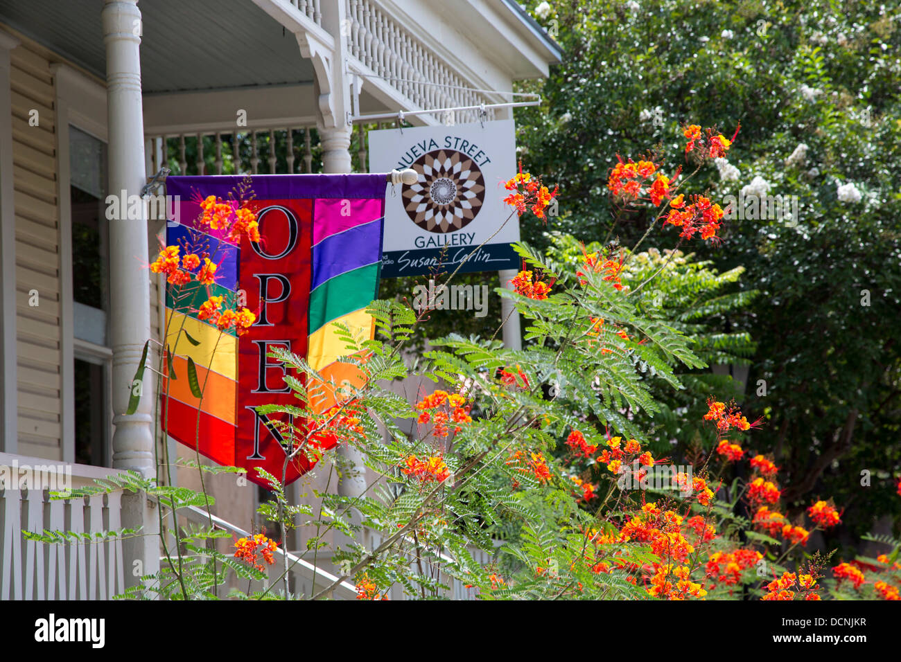 San Antonio, Texas - une galerie d'art à La Villita Historic Arts Village. Banque D'Images