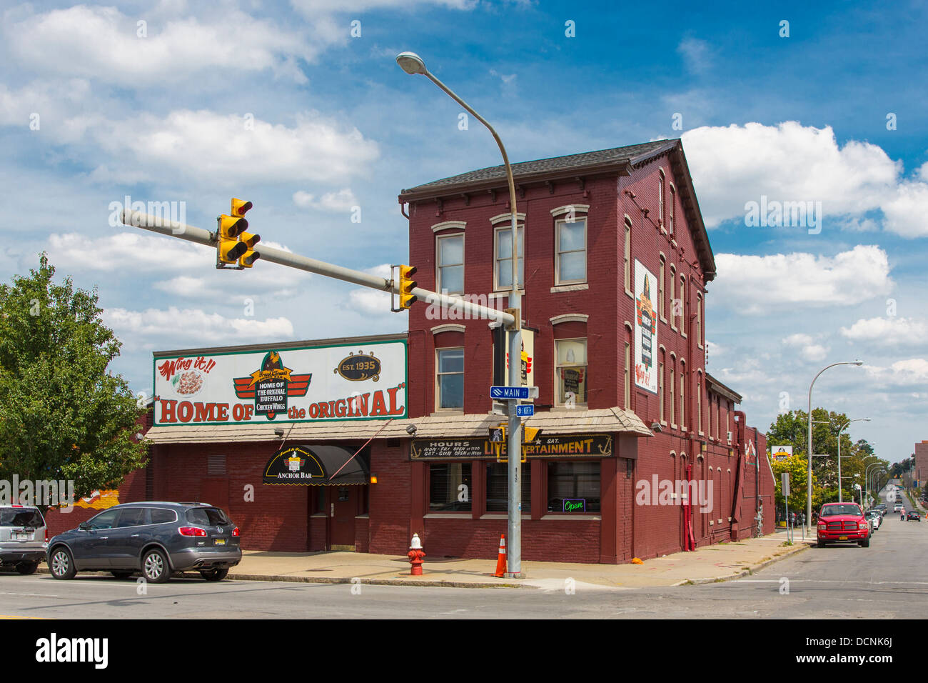 L'Anchor Bar, accueil d'ailes de poulet dans la ville de Buffalo, New York, United States Banque D'Images