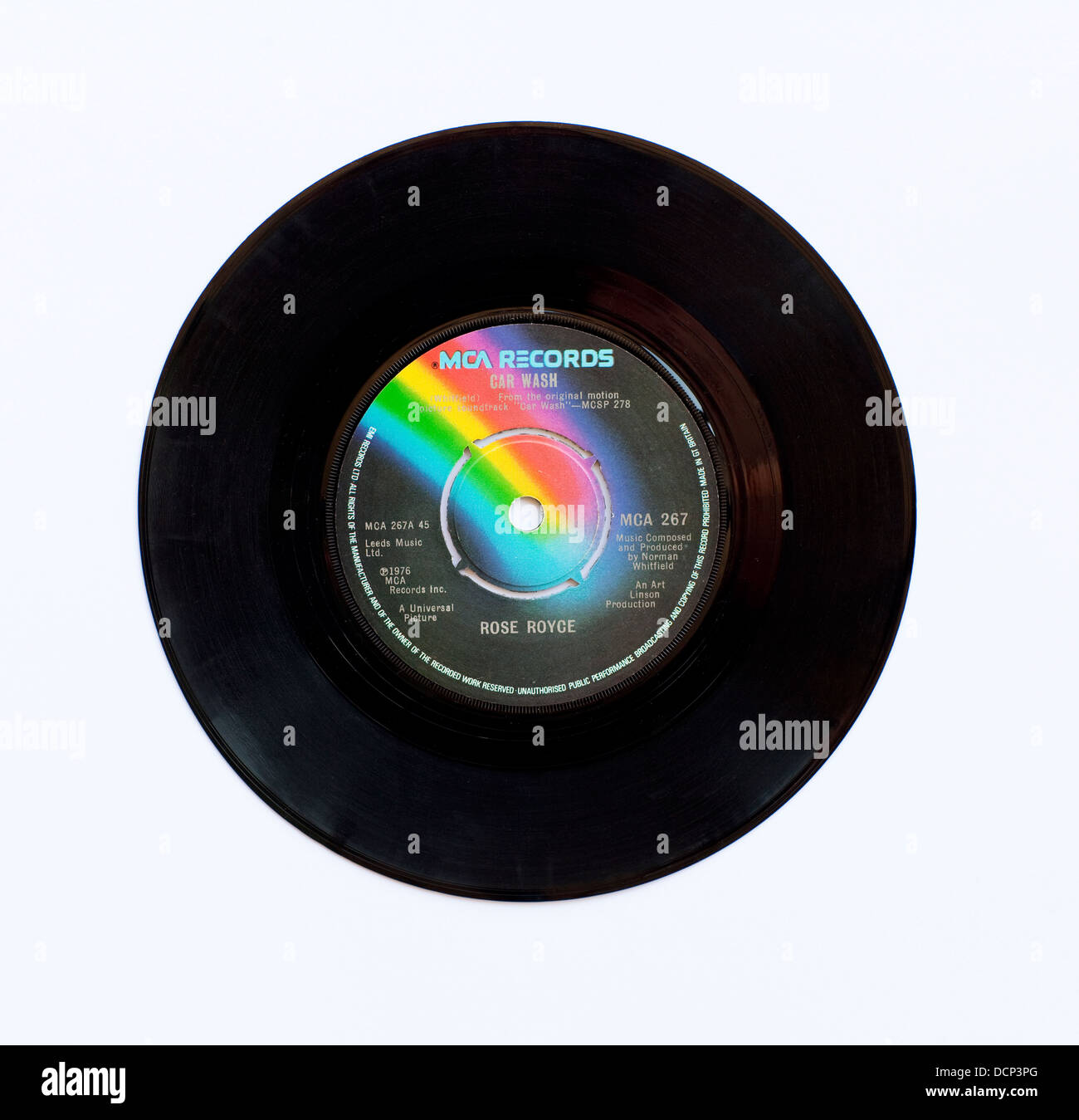 Rose Royce - lavage de voiture, 1976 7' single sur MCA Records Banque D'Images