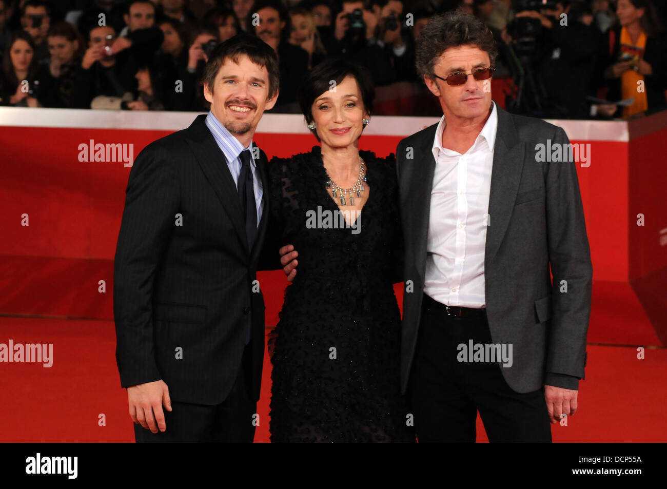 Pawel Pawlikowski, Ethan Hawke et Kristin Scott Thomas 6e International Rome Film Festival - Femme dans la cinquième - Premiere Rome, Italie - 30.10.11 Banque D'Images