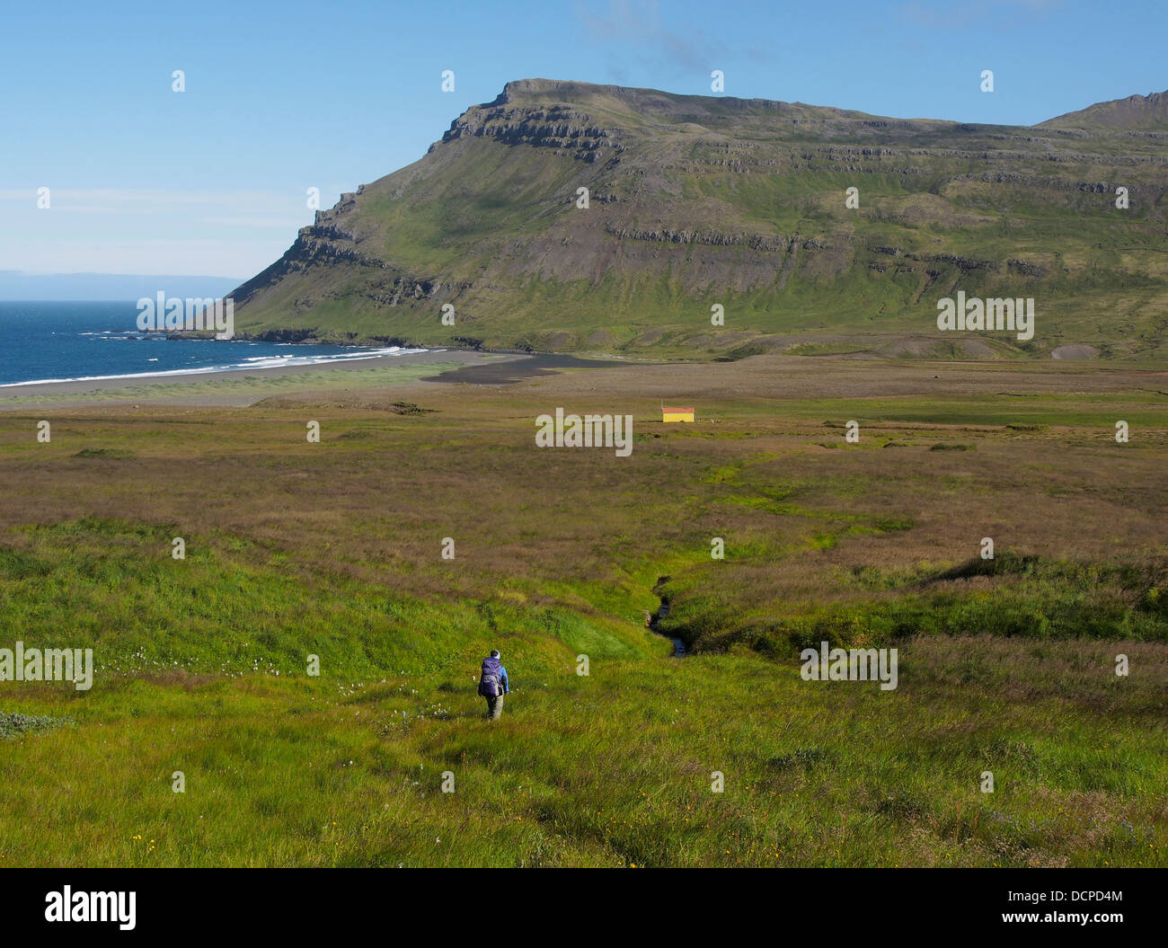 Sandvík, fjords de l'Est, l'Islande Banque D'Images