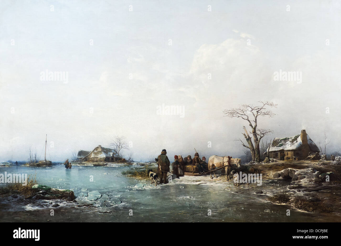 19e siècle - Effet d'hiver, 1841 - Peter Gabriel Wickenberg Philippe Sauvan-Magnet / Active Museum Banque D'Images