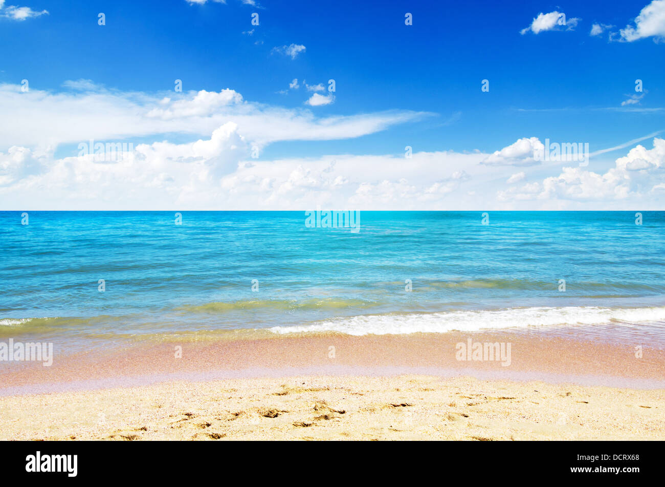 La plage de sable de mer en Thaïlande Banque D'Images