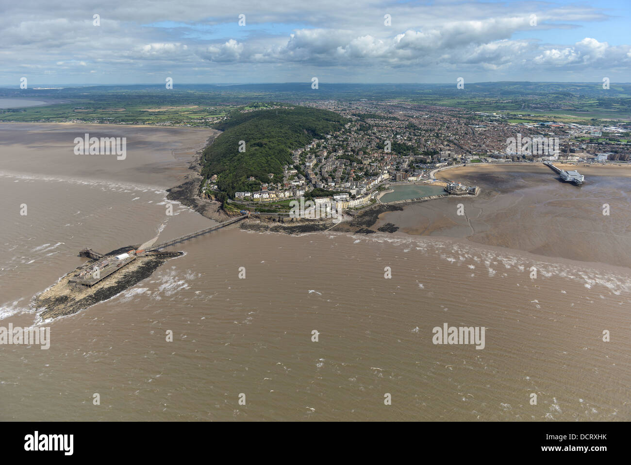 Photo aérienne de Weston-Super-Mare Banque D'Images