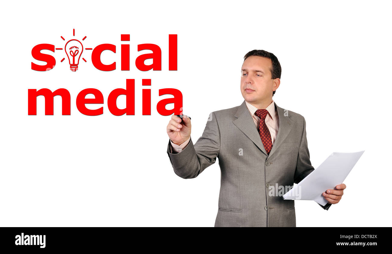 médias sociaux Banque D'Images