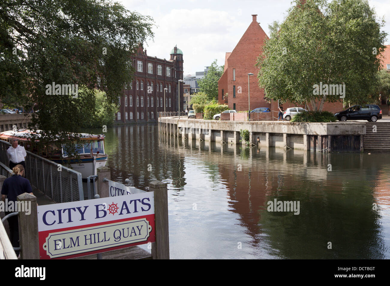 Ville de Norwich Norfolk Angleterre elm hill quay Royaume-uni Grande-Bretagne Banque D'Images