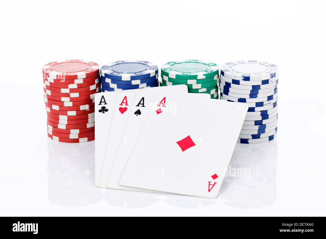Quatre as d'un genre Banque D'Images