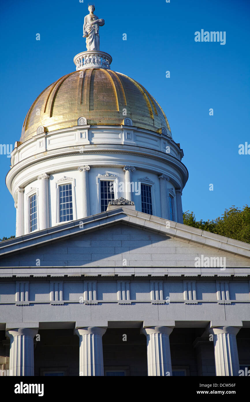 State Capitol Dome, Montpelier, Vermont, New England, USA Banque D'Images