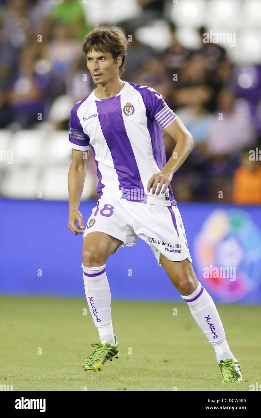 Alvaro Rubio (Valladolid), le 17 août 2013 - Football / Soccer : espagnol 'Liga Espanola' match entre Valladolid et de l'Athletic Bilbao au Stade José Zorrilla de Valladolid, Espagne. (Photo de bla) Banque D'Images