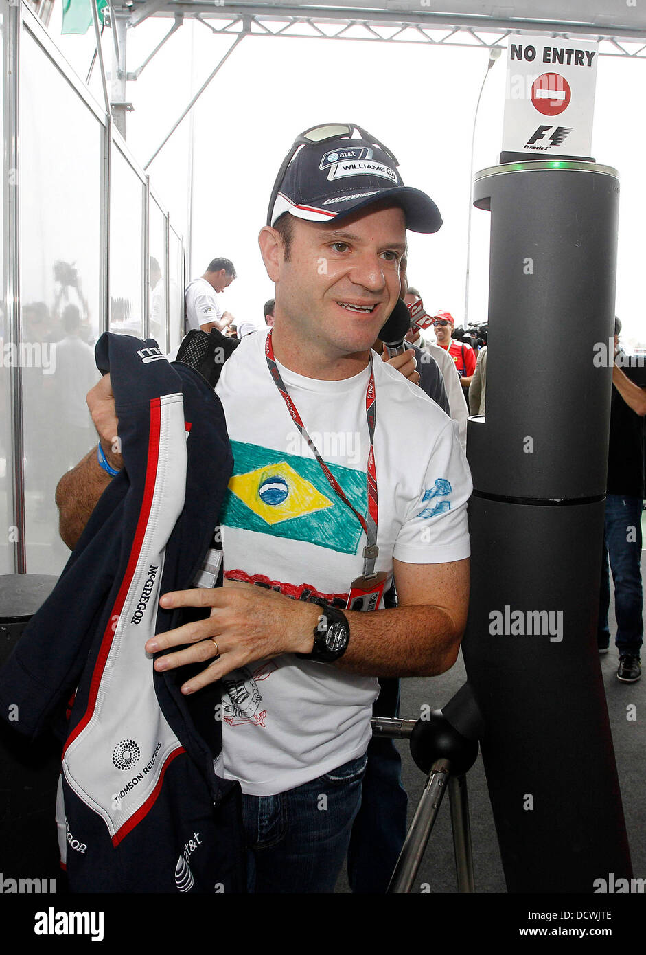 Rubens Barrichello, le Brésil, l'équipe Williams F1, le Brésilien Grand Prix de Formule 1 à l'Autodromo Jose Carlos Pace. Sao Paulo, Brésil - 27.11.11 Banque D'Images