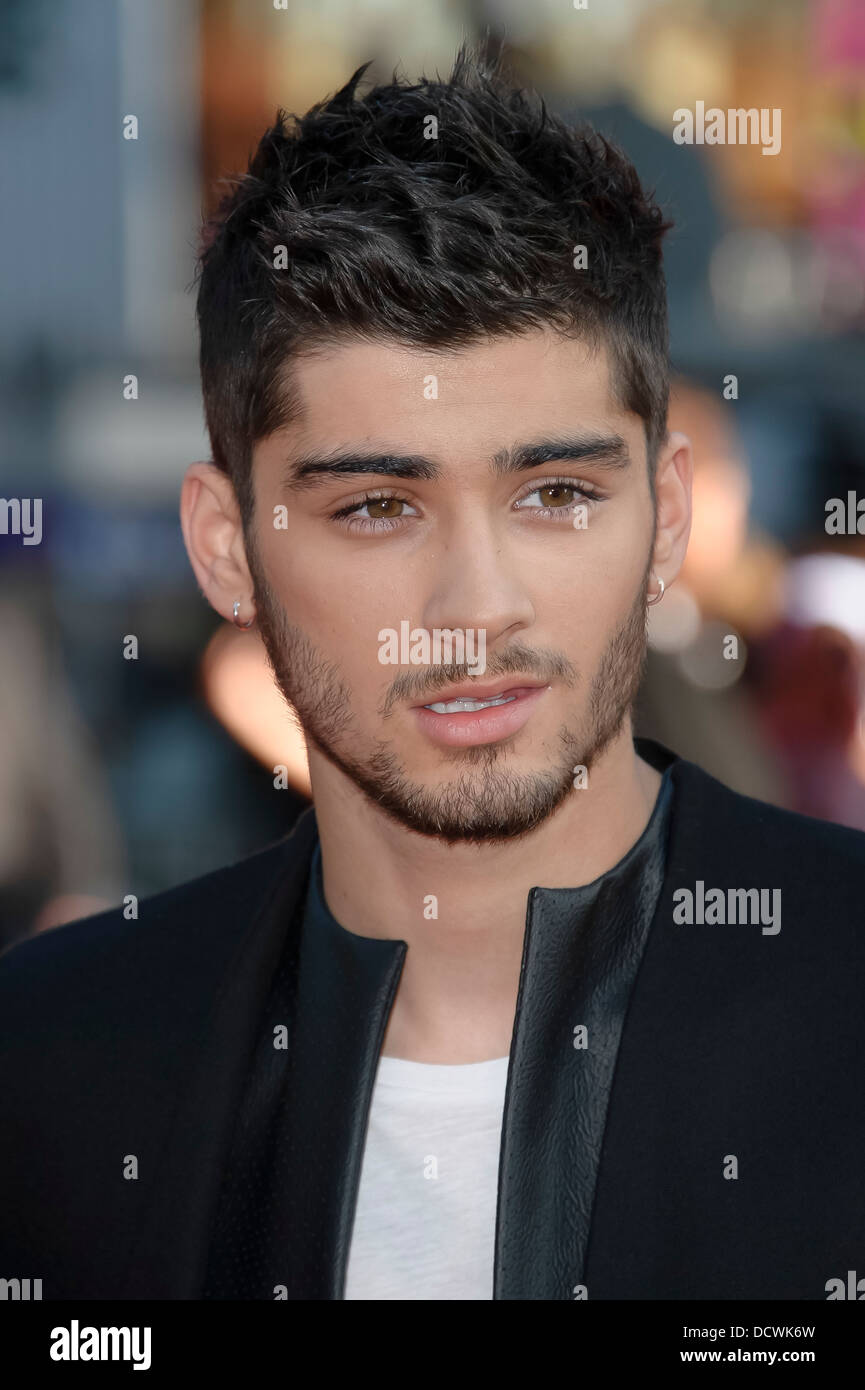 Zayn Malik arrive pour le UK Premiere de 'One Direction : This Is Us 3D' à un cinéma du centre de Londres. Banque D'Images
