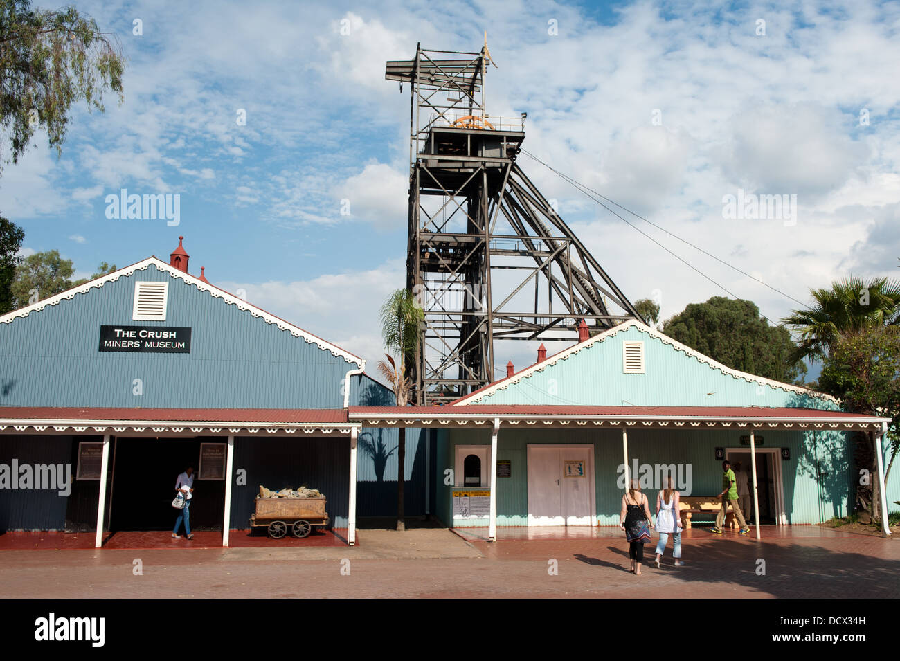 Mine de Gold Reef City, Johannesburg, Afrique du Sud Banque D'Images