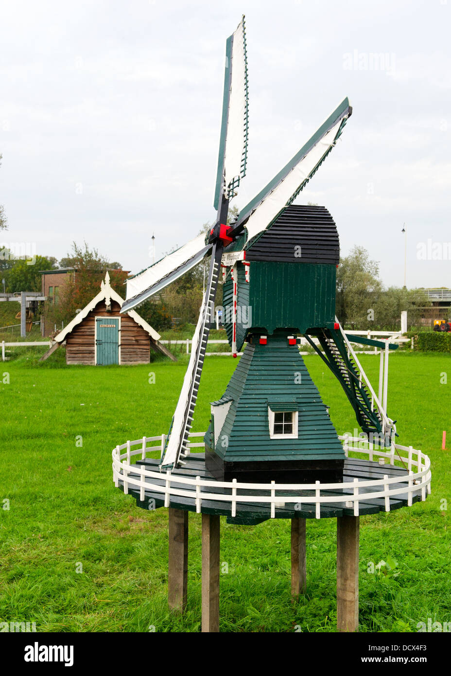 Miniature moulin néerlandais Banque D'Images