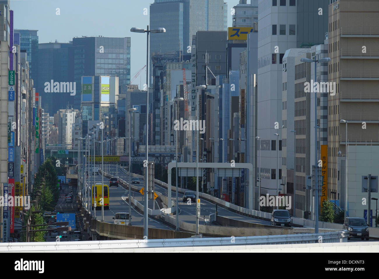 Vue de la route de la Gare de Ueno Banque D'Images