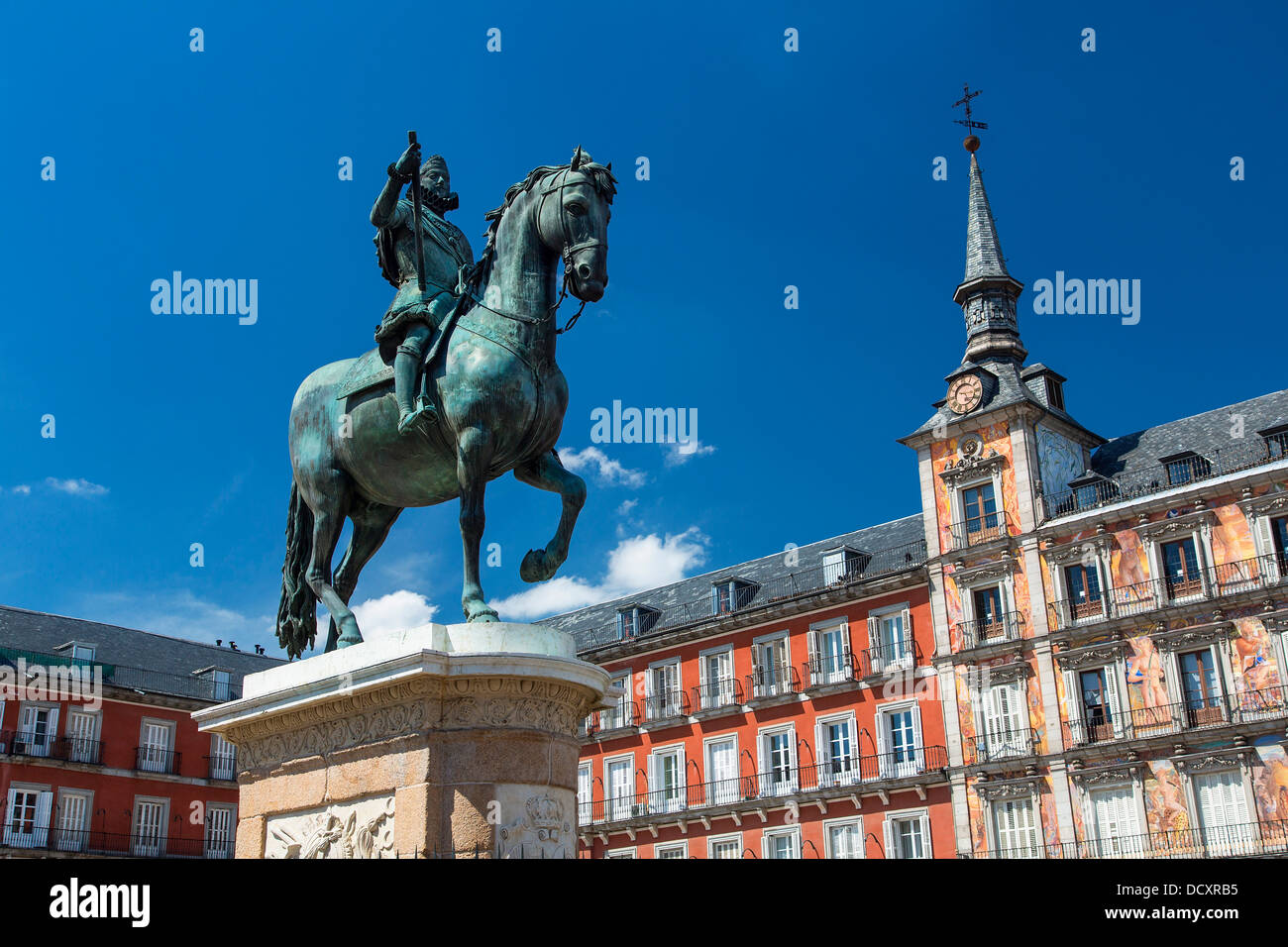 Madrid, Plaza Mayor Banque D'Images