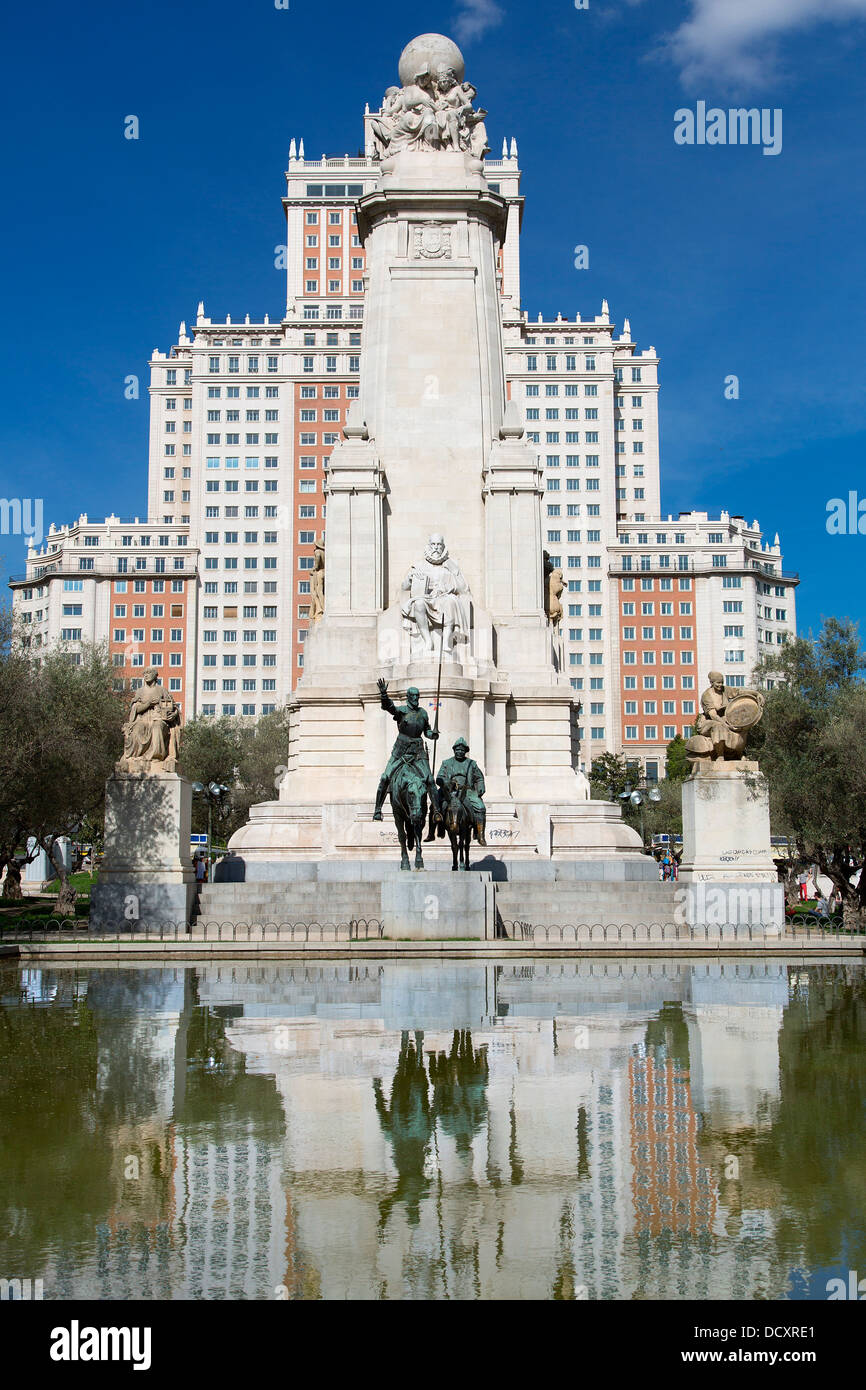 Madrid, Plaza de Espana Banque D'Images
