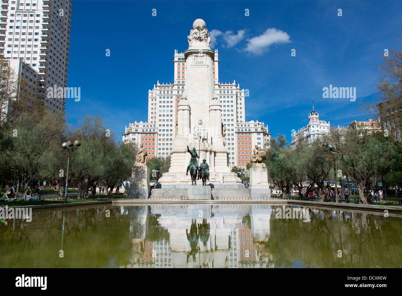 Madrid, Plaza de Espana Banque D'Images