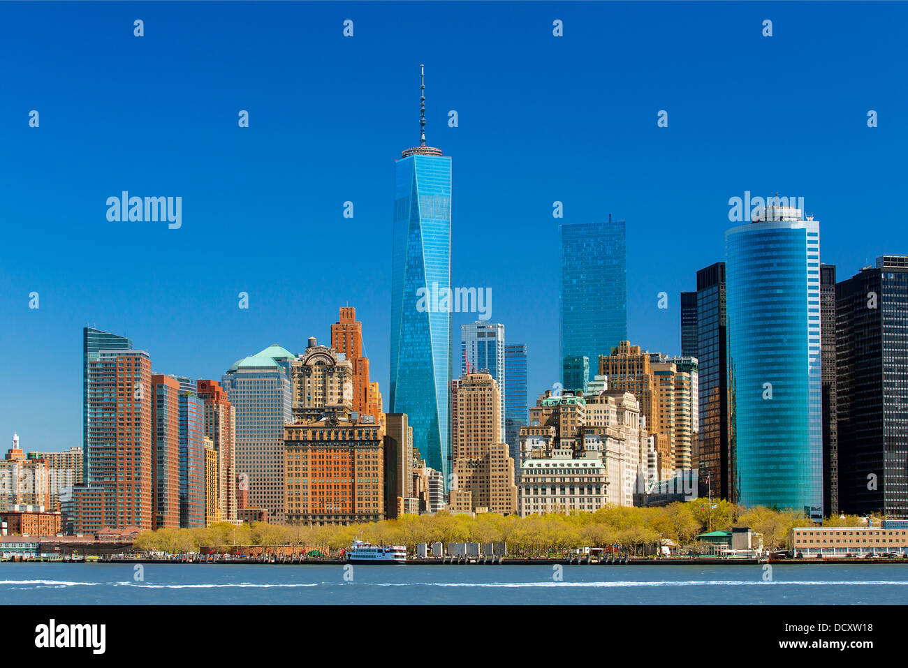 La ville de New York, One World Trade Center Banque D'Images