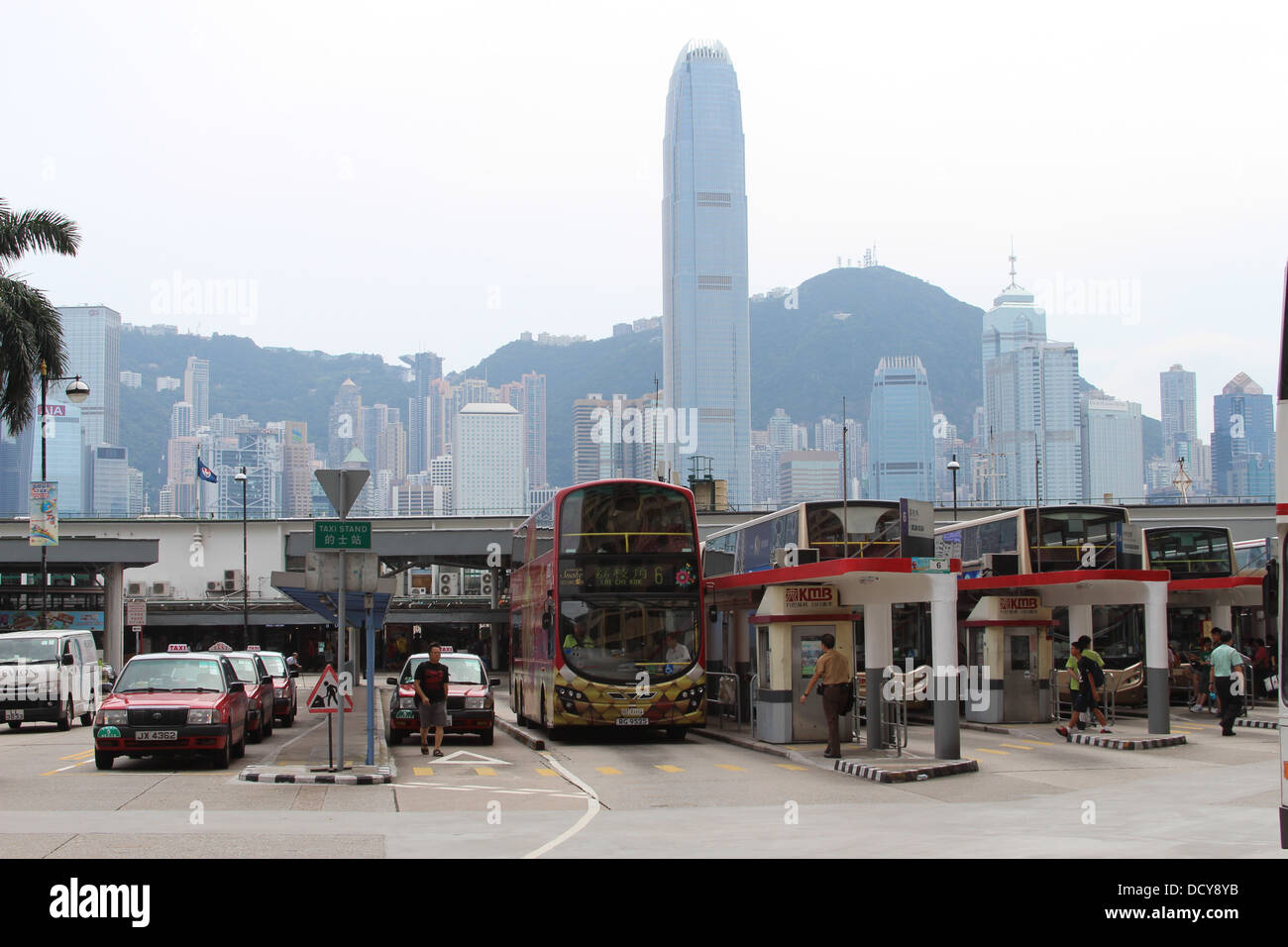 Terminal de bus de Hong Kong Kowloon Banque D'Images