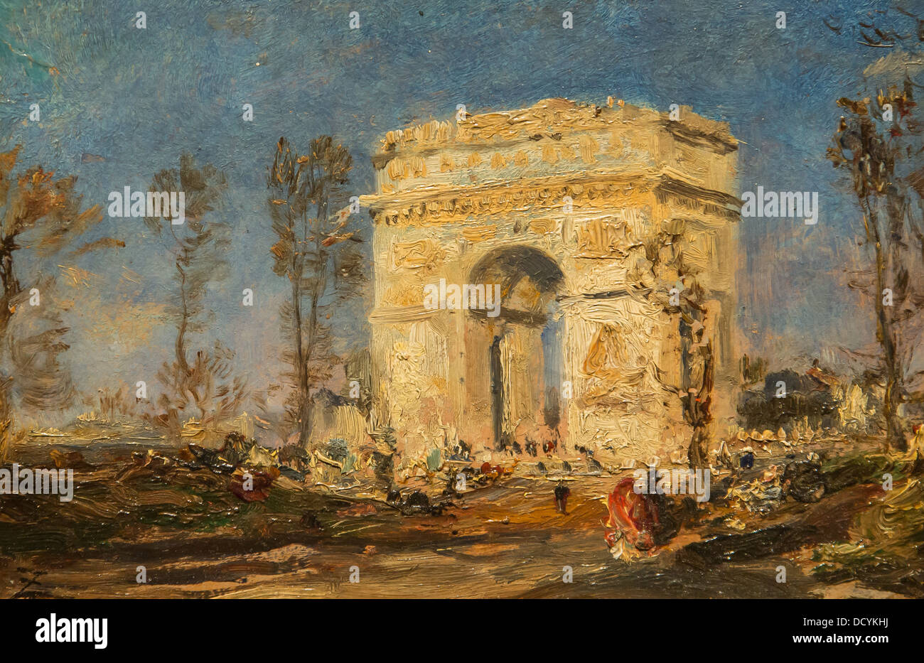 Arc de Triomphe - Félix Ziem - Petit Palais / Musée des Beaux-Arts de la Ville de Paris huile sur toile Banque D'Images