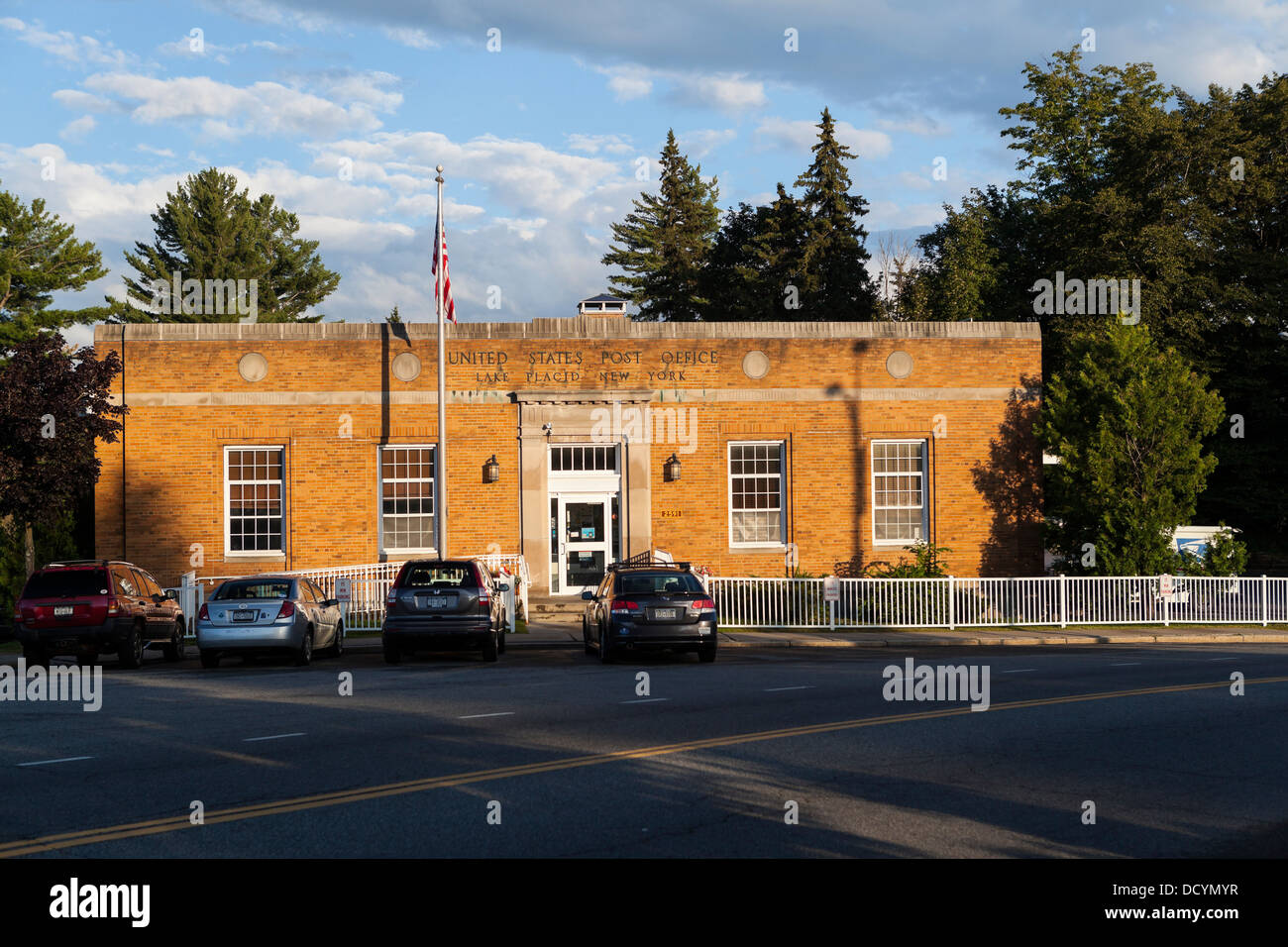 United States Postal Service bureau à Lake Placid Banque D'Images