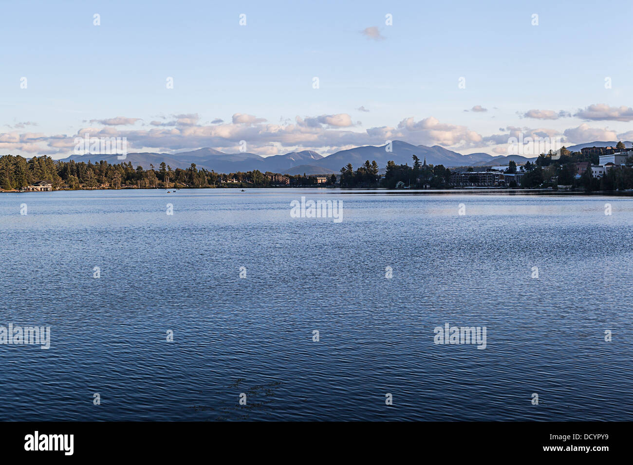 Le lac Miroir à Lake Placid Banque D'Images