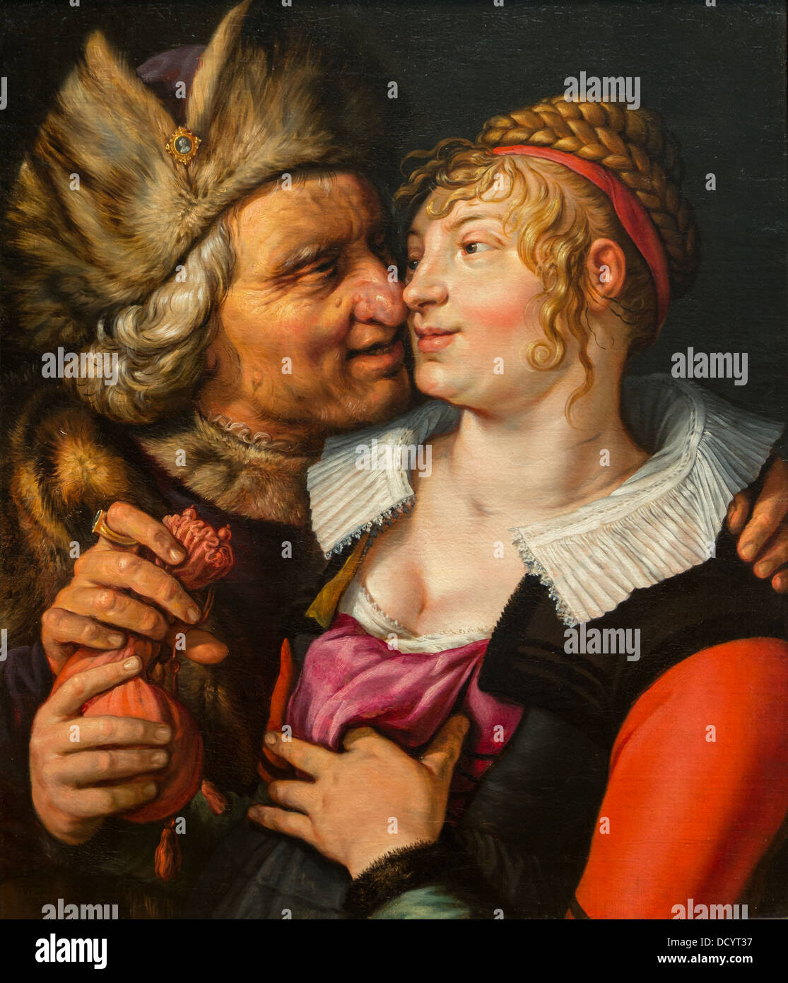 17e siècle - Le couple - Hendrick Goltzius (1615) Philippe Sauvan-Magnet / Active Museum Banque D'Images