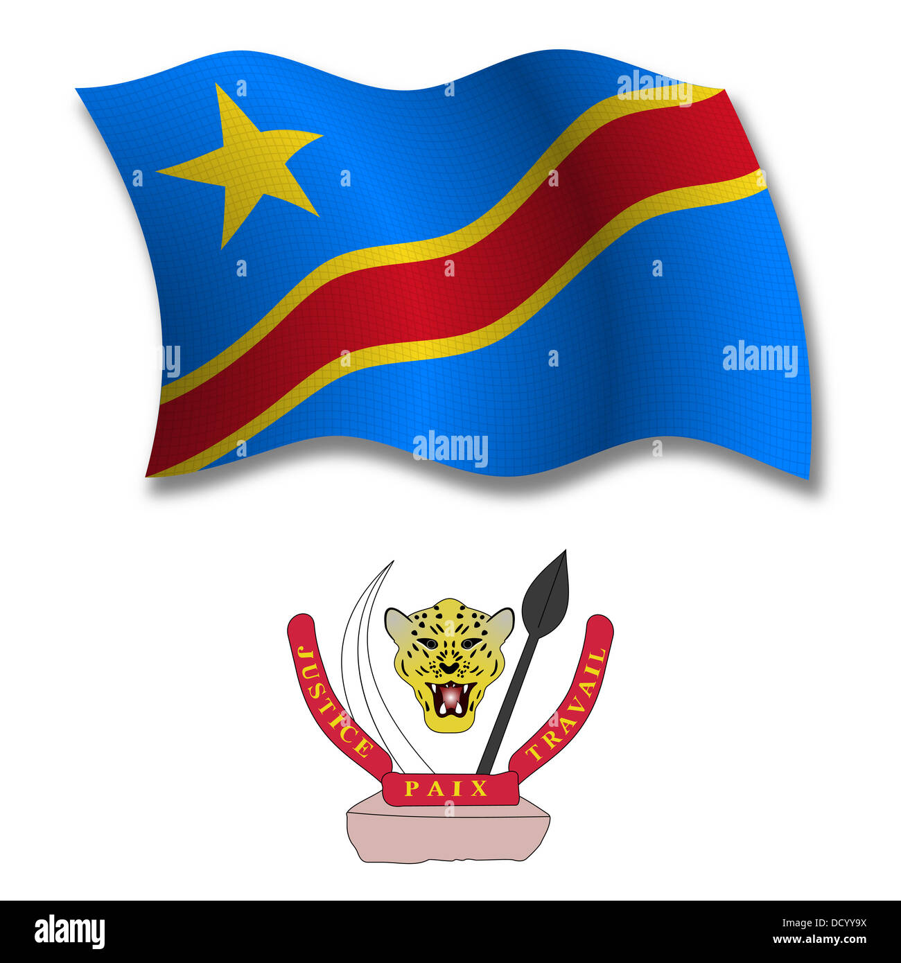 drapeau de l'illustration vectorielle du Congo 516233 Art