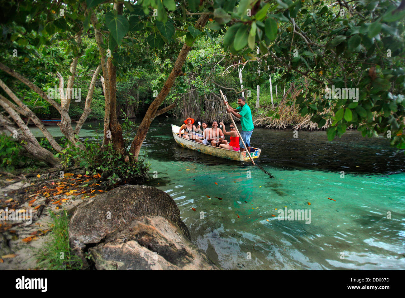Images voyage Caraïbes - République Dominicaine - Samana, province nord-est de l'île, paradis naturel. Playa Rincon. Banque D'Images