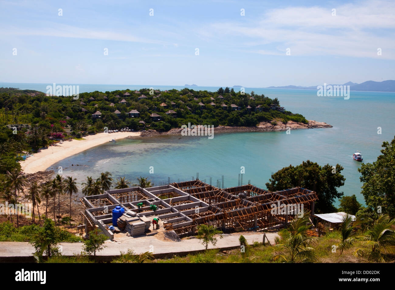 Plages sur le nord de l'Île de Ko Samui dans le golfe de Thaïlande. Banque D'Images