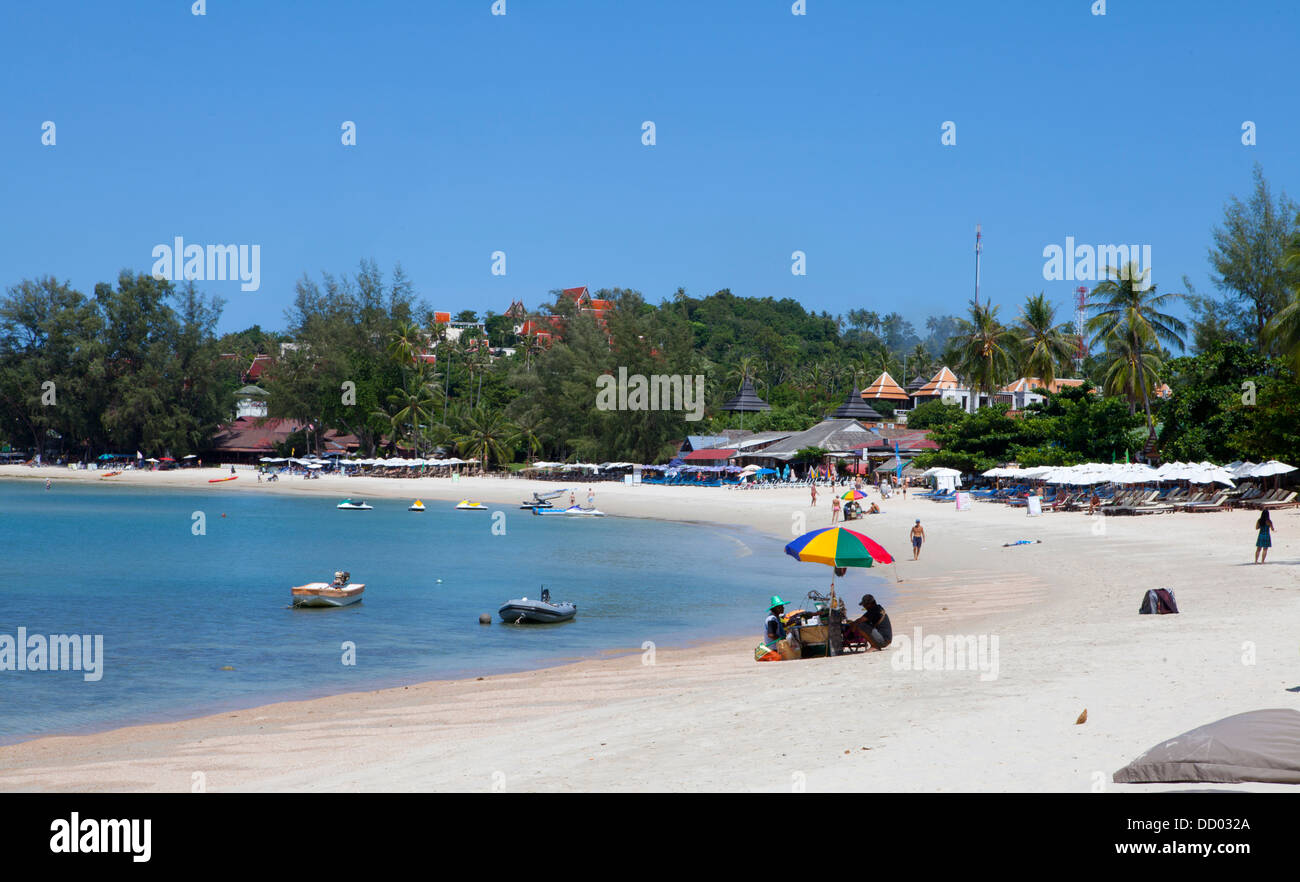 Hat Choeng Mon Beach sur le nord de l'Île de Ko Samui dans le golfe de Thaïlande. Banque D'Images