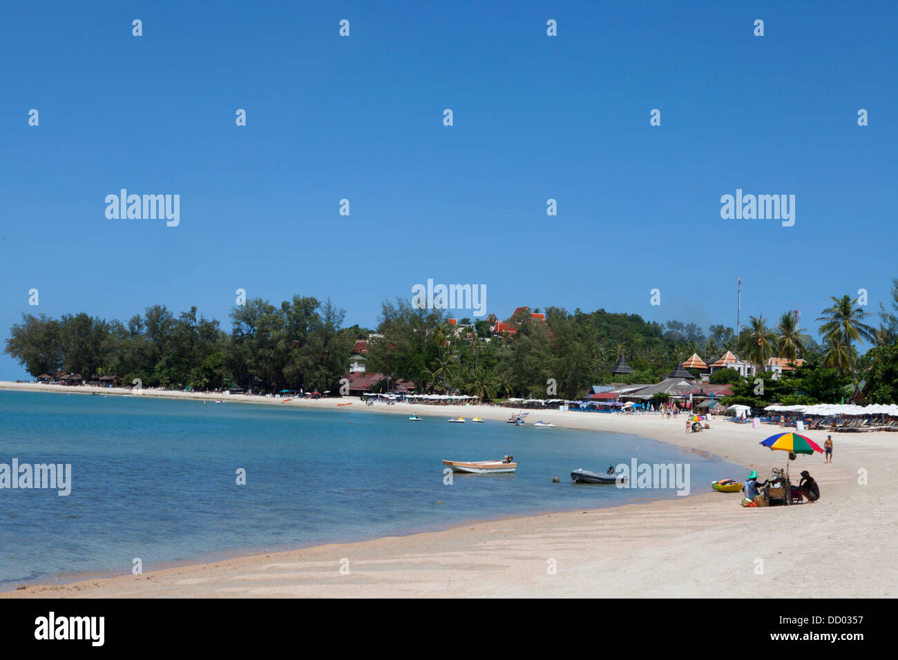 Hat Choeng Mon Beach sur le nord de l'Île de Ko Samui dans le golfe de Thaïlande. Banque D'Images