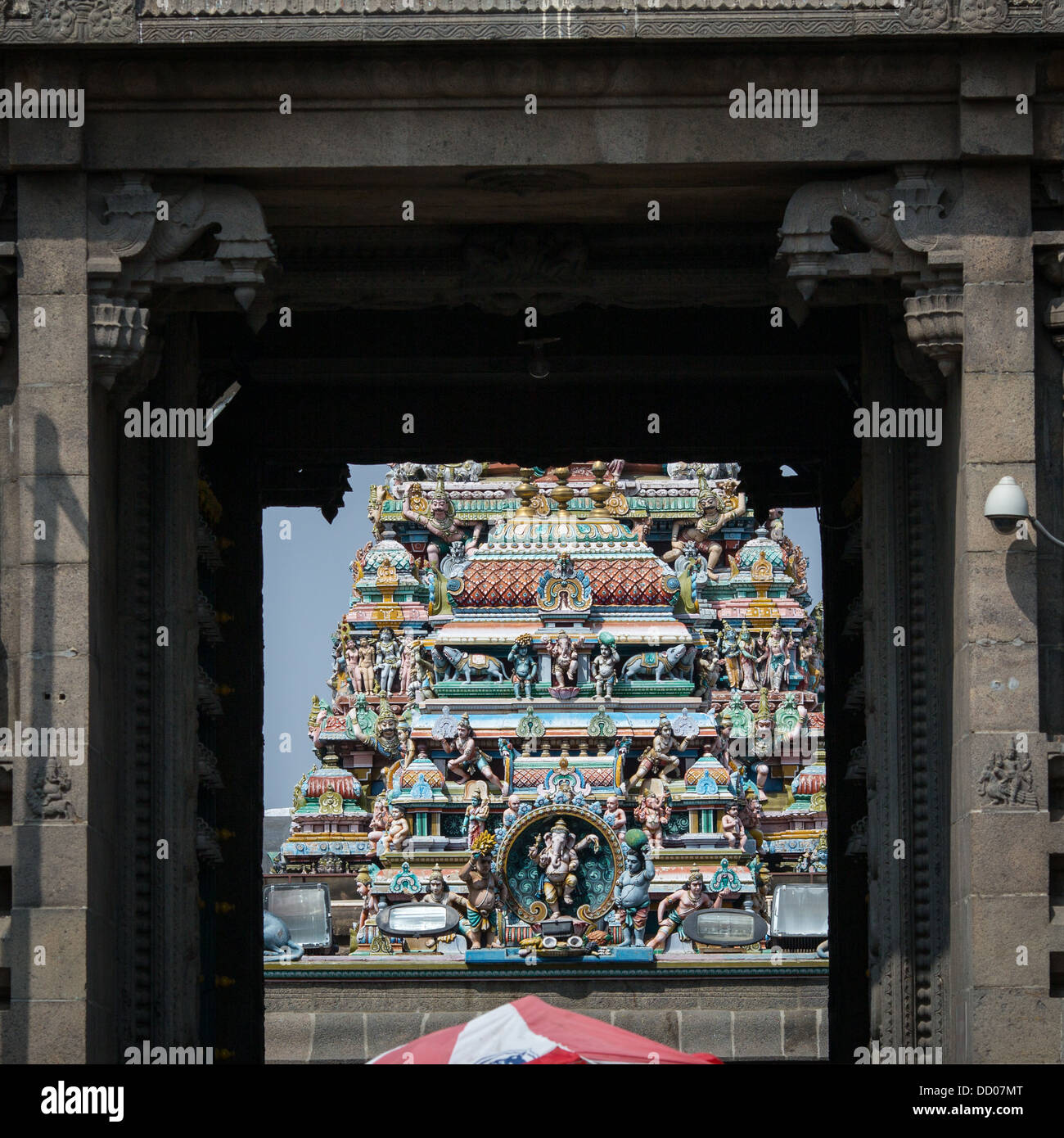 Hindu Temple Kapaleeswarar Koil. Chennai. Tamil Nadu. L'Inde Banque D'Images