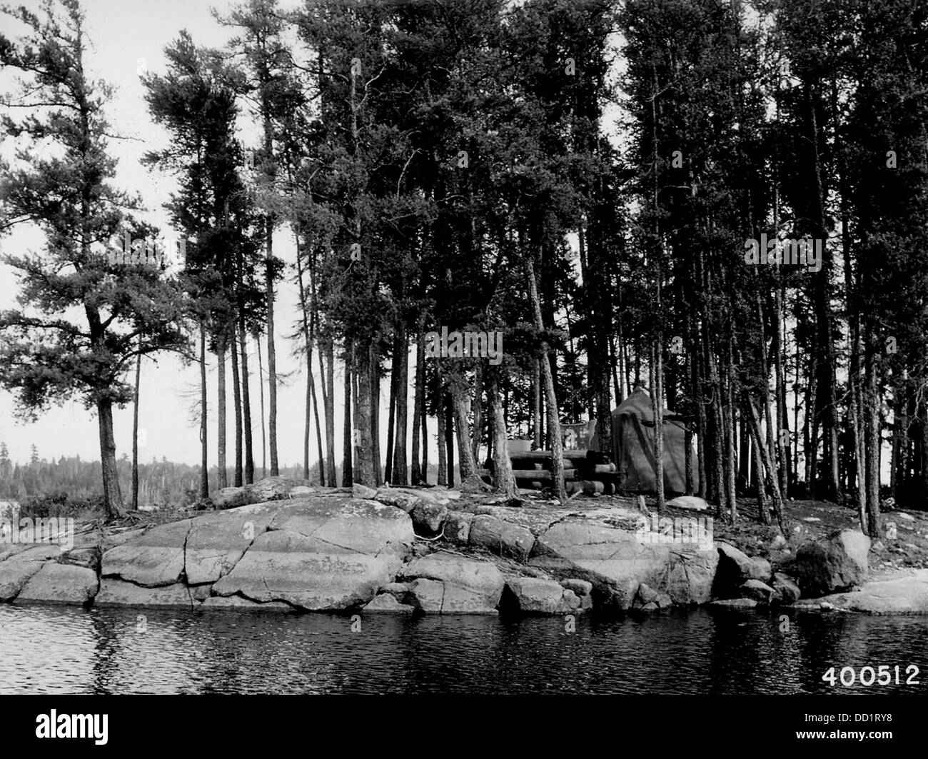 Camp Établi sur Canoe Camp Site - - 2128773 Banque D'Images