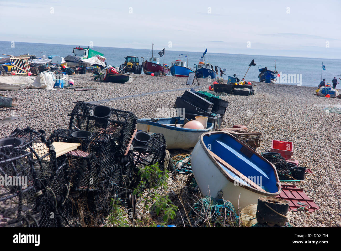 Plage de la bière, de la Côte Jurassique, Devon, UK Banque D'Images