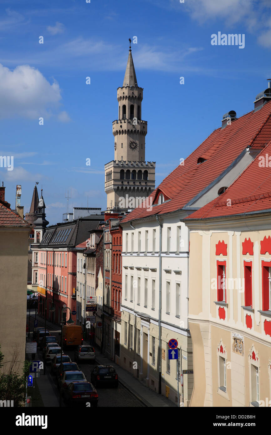 Tour de ville de Opole, Silésie, Pologne Banque D'Images