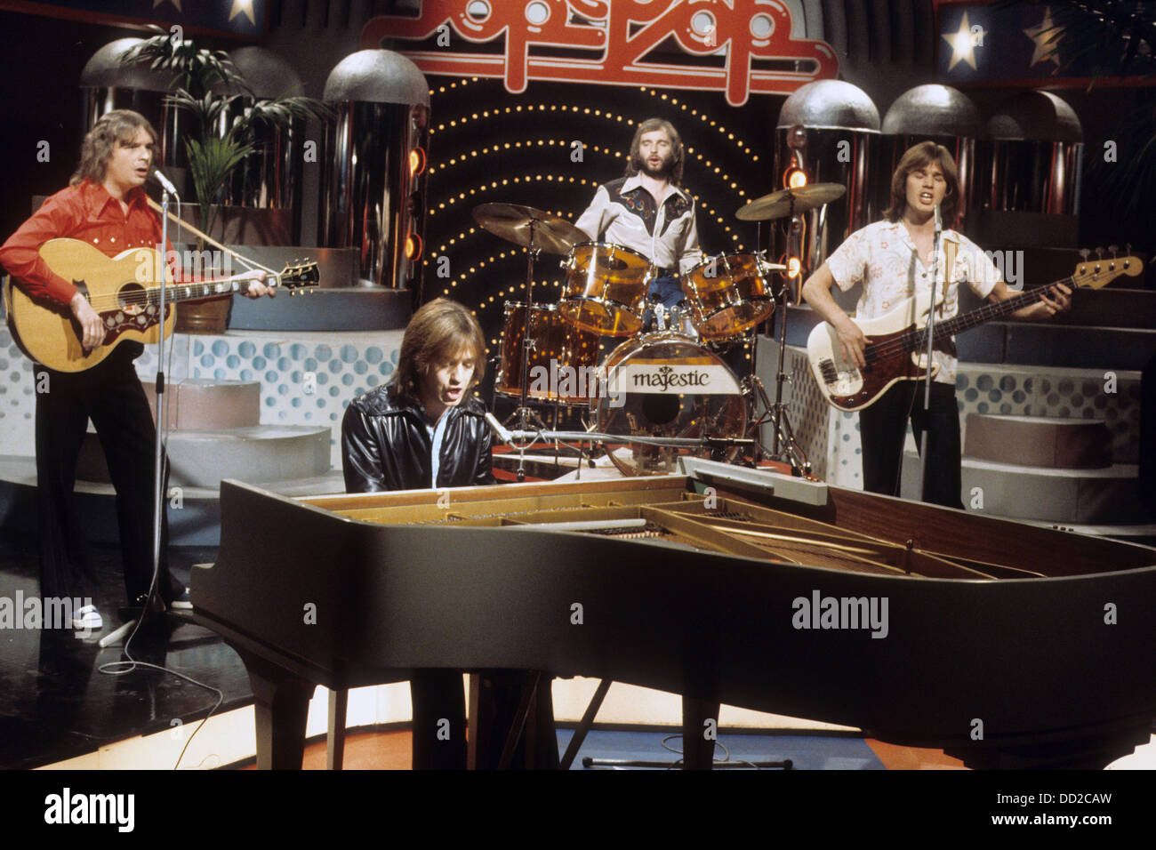 Groupe de rock écossais bleu sur 1973 Banque D'Images