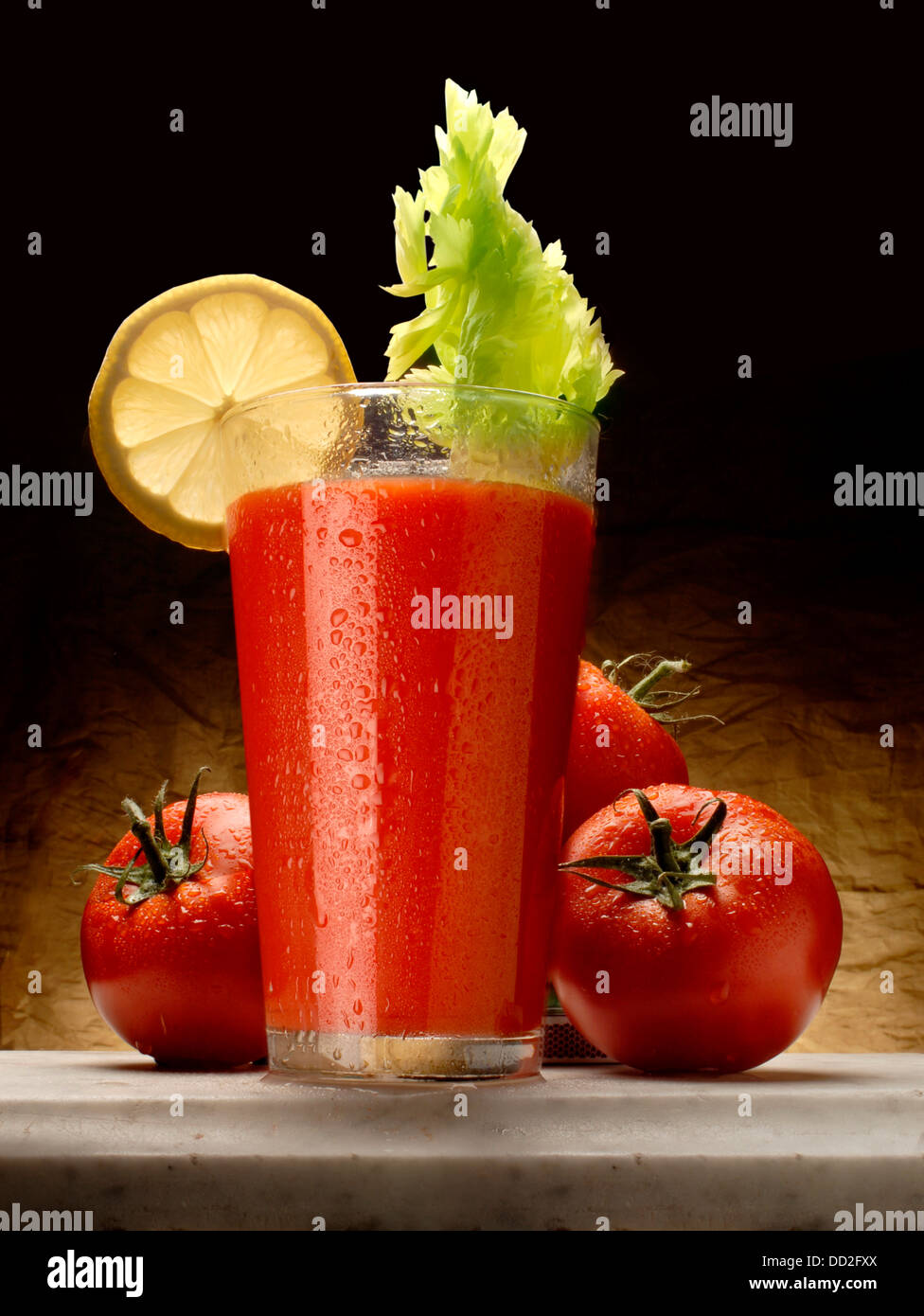 jus de tomate Banque D'Images