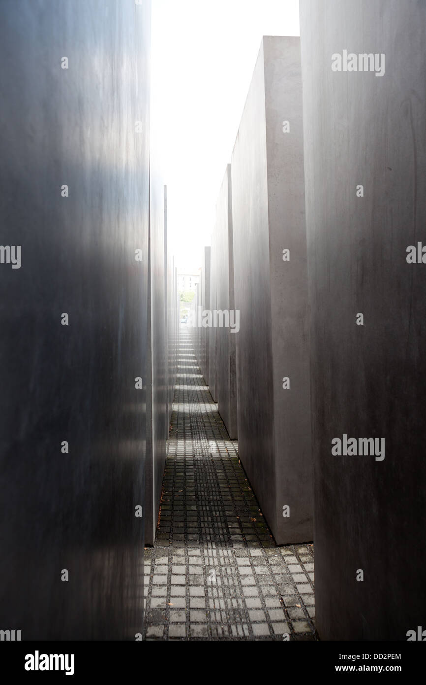 Le Mémorial de l'Holocauste à Berlin Banque D'Images