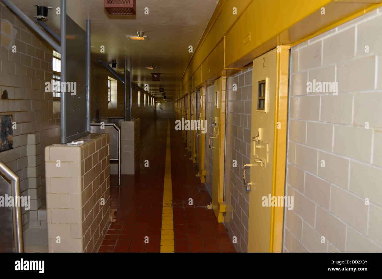L'Unité spéciale de gestion au pénitencier de l'État du Nebraska. Les détenus sont tenus ici sur l'isolement et l'isolement. Banque D'Images