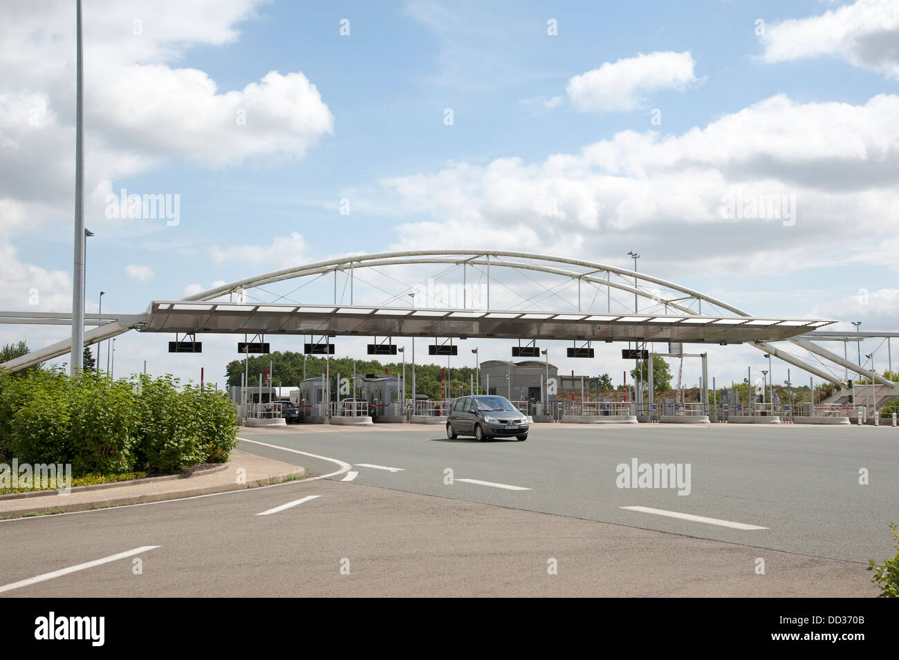 Autoroute à péage A83 sortie à Montaigu l'ouest de la France Banque D'Images