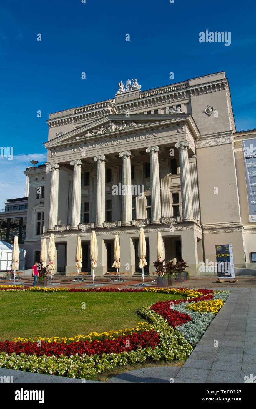 Bâtiment de l'Opéra National de Lettonie Riga central des Etats baltes Europe du nord Banque D'Images