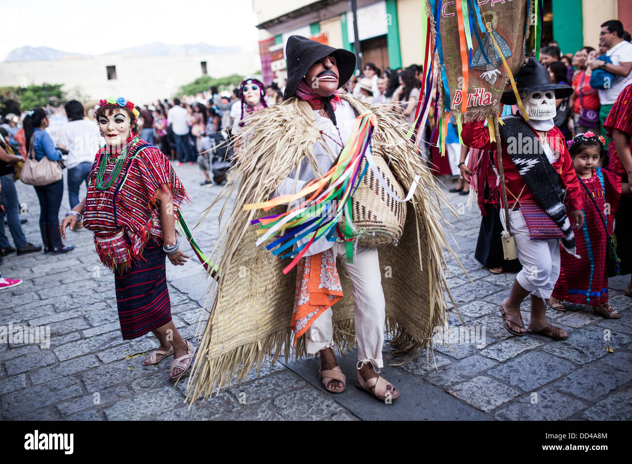 Guelaguetza dans la ville d'Oaxaca en 2013. Banque D'Images