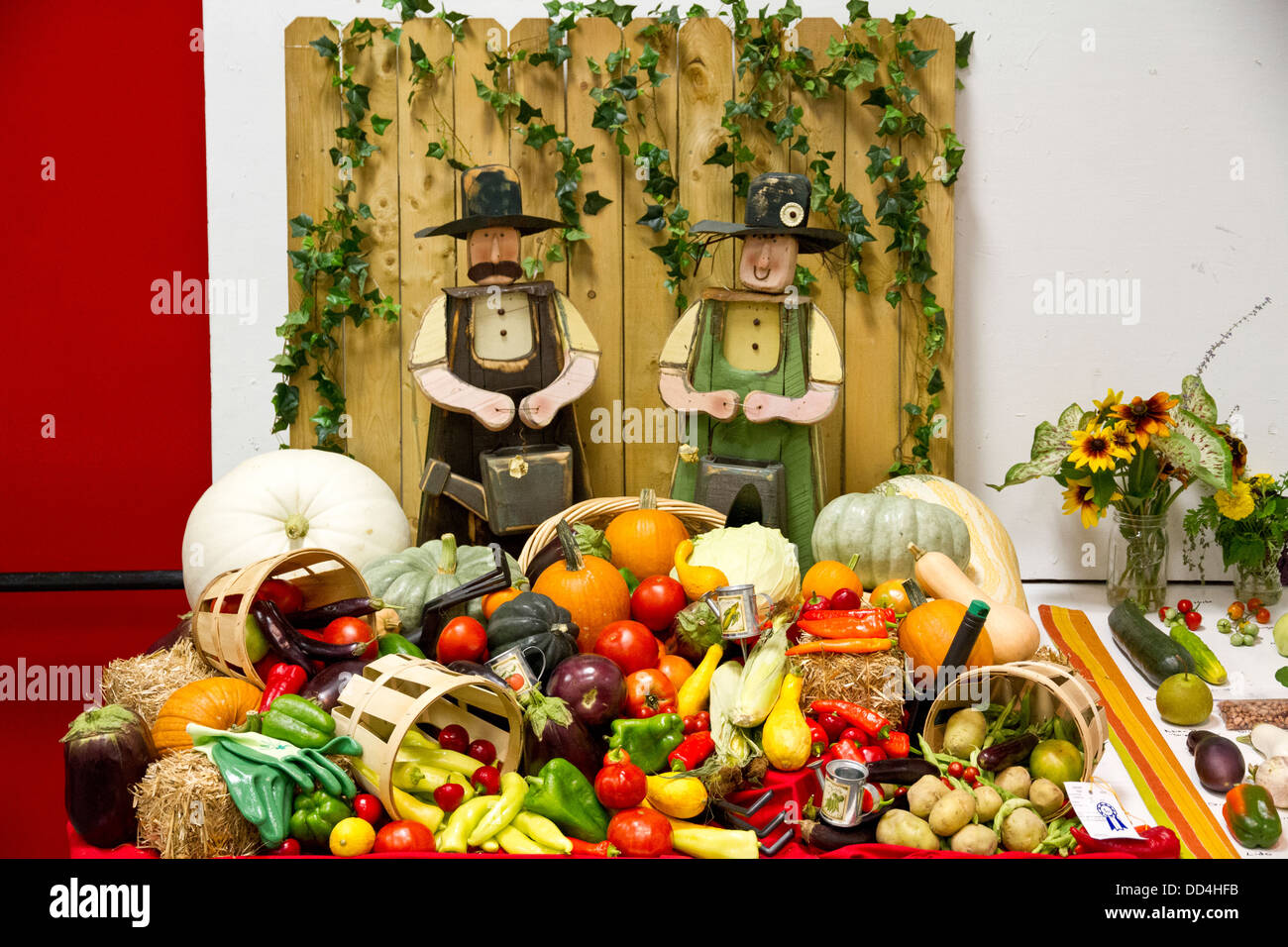 Exposition de légumes au 2011 Pennsylvania State Fair. New York, USA Banque D'Images