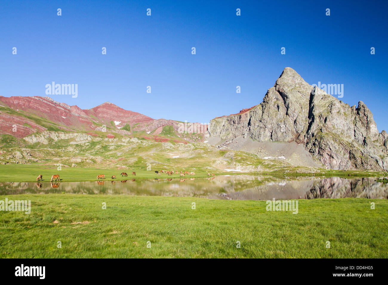 Anayet, Pyrénées. Banque D'Images