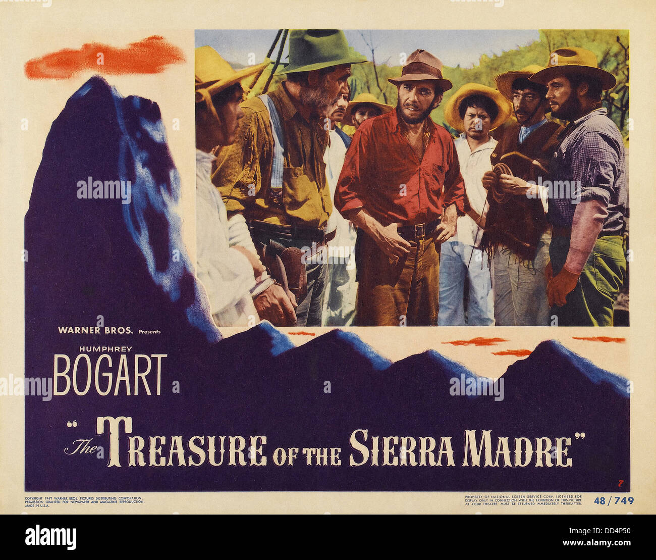 Le Trésor de la Sierra Madre - Affiche - film réalisé par John Huston - Warner Bros 1948 Banque D'Images